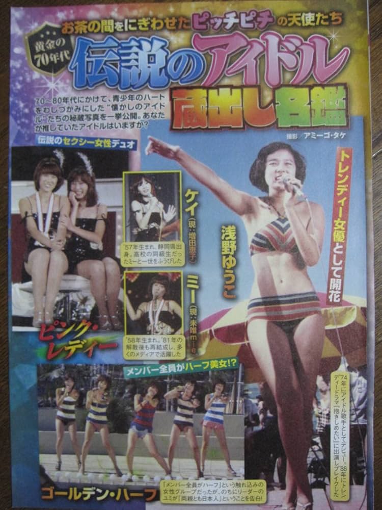 Amazon.co.jp: 切り抜き（423a-3）ピンクレディー 浅野ゆう子